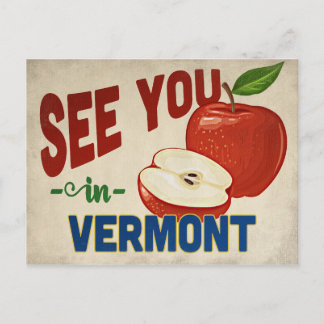 Vermont Apple - Vintage Travel Postcard