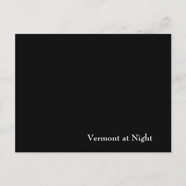 Vermont at Night Postcard (Front)