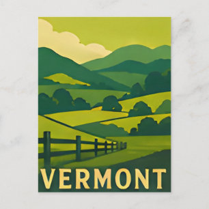 🍁 Vermont Autumn Mountain Escape Postcard