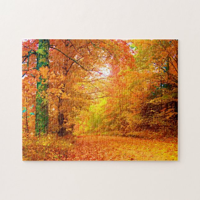 Vermont Autumn Nature Landscape Jigsaw Puzzle (Horizontal)