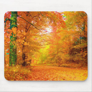 Vermont Autumn Nature Landscape Mouse Mat