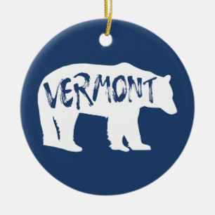 Vermont Bear Ceramic Tree Decoration