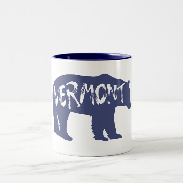 Vermont Bear Two-Tone Coffee Mug (Center)