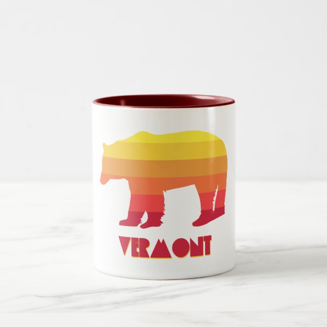 Vermont Bear Two-Tone Coffee Mug (Center)