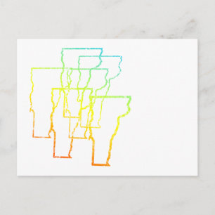 vermont chill blur postcard