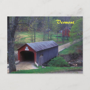 Vermont Covered Bridge Guilford Postcard