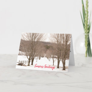 Vermont Customer Client Appreciation Business Holiday Card