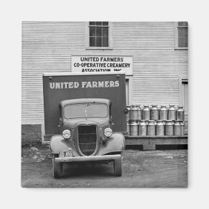Vermont Dairy Co-op, 1930s Magnet
