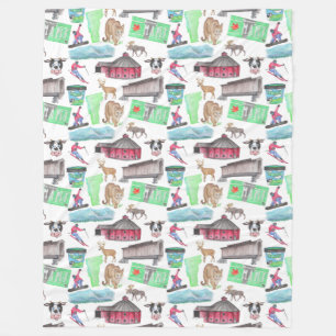 Vermont Designs Fleece Blanket
