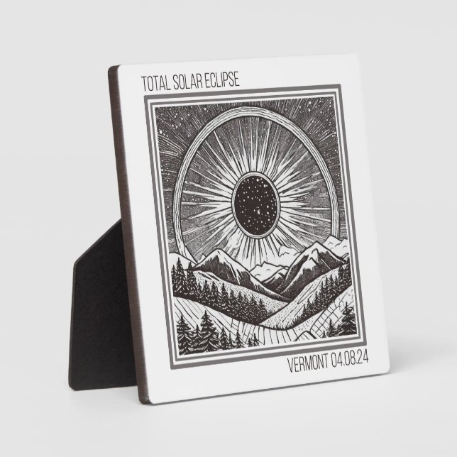 Vermont Eclipse Plaque (Front)