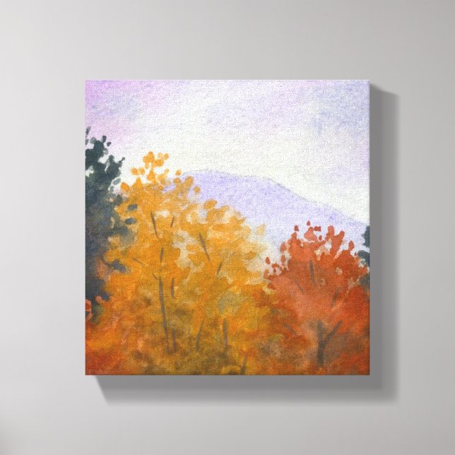 Vermont Fall Foliage Landscape Canvas Print (Front)