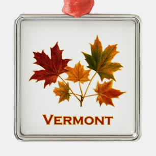 Vermont Fall Foliage - Maple Leaves Metal Tree Decoration