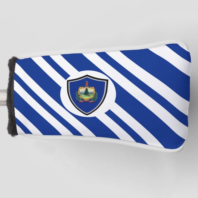 Vermont flag golf head cover (Front)