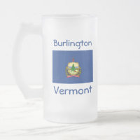 Vermont Flag Map City Mug