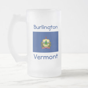 Vermont Flag Map City Mug