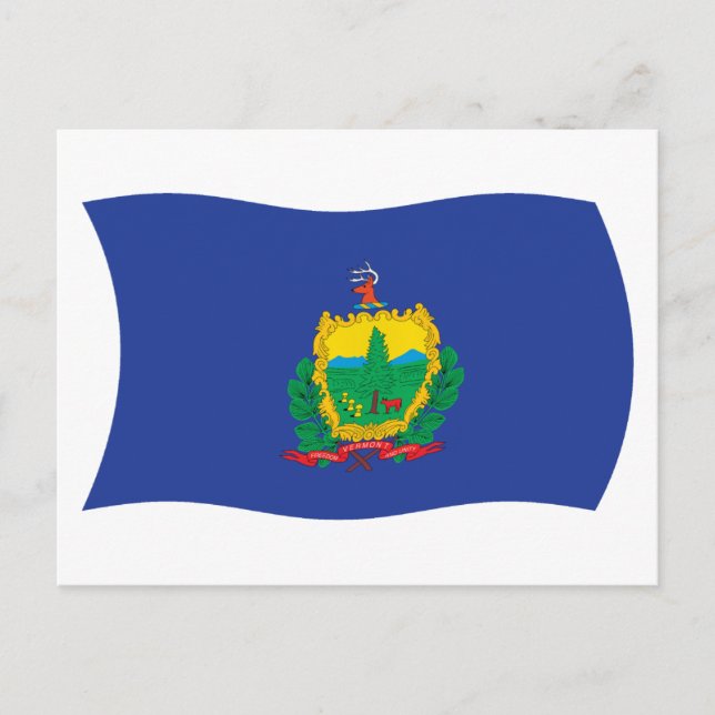 Vermont Flag Postcard (Front)