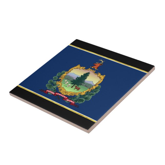Vermont flag tile (Side)