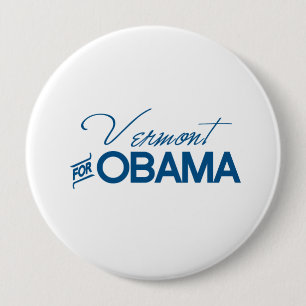 Vermont for Obama -.png 10 Cm Round Badge