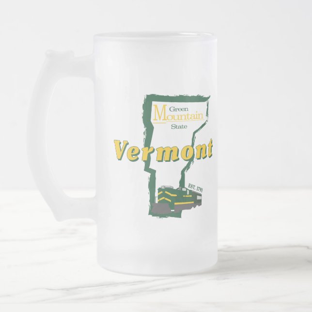 Vermont Frosted Beer Mugs (Left)