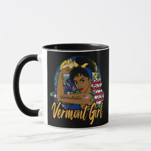 Vermont Girls Vermont proud State Flag for woman Mug