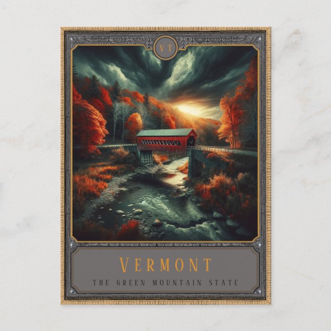 Vermont | Gothic Art Postcard (Front)