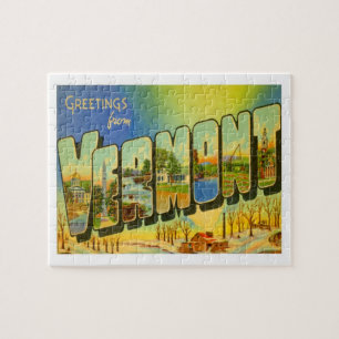 Vermont Greetings From US States Jigsaw Puzzle