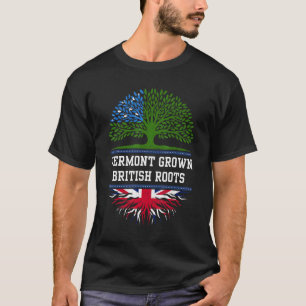 Vermont Grown With British Roots Uk T-Shirt