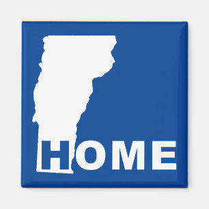 Vermont Home Away From State Fridge Magnet