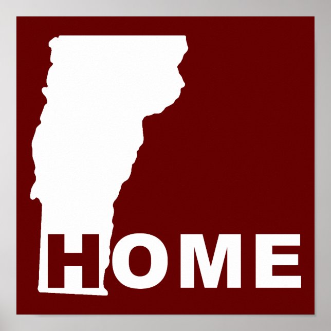 Vermont Home Away From State Poster (Front)