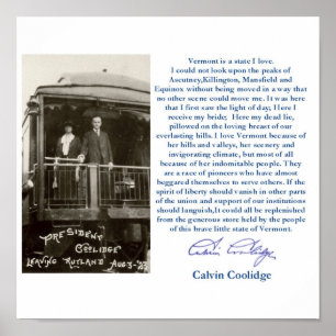 "Vermont is a State I love" Framed Poster