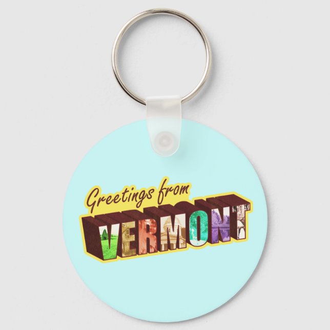 Vermont` Key Ring (Front)