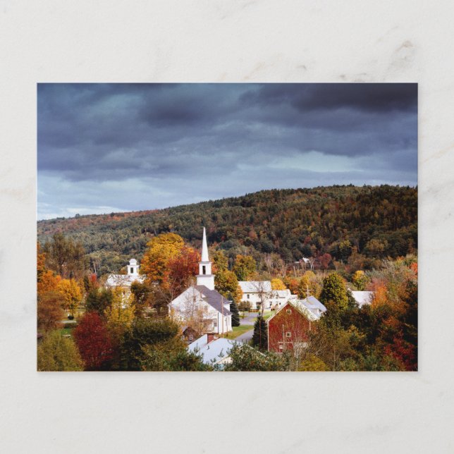 Vermont landscape, colours of autumn postcard (Front)