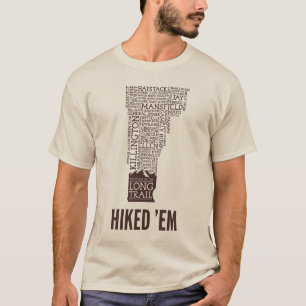Vermont Long Trail Hiked T-Shirt (Brown Logo)
