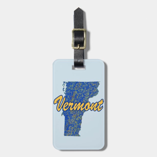 Vermont Luggage Tag (Front Vertical)