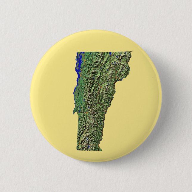 Vermont Map Button (Front)
