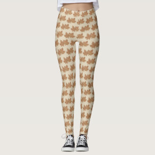 Vermont Maple Leaf Leaves Sugar Candy VT Foodie Leggings