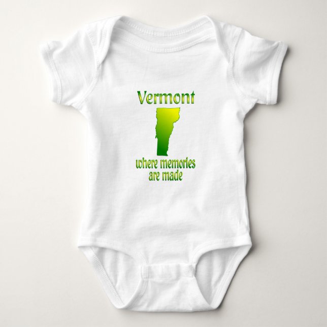Vermont Memories Baby Bodysuit (Front)