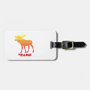 Vermont Moose Luggage Tag