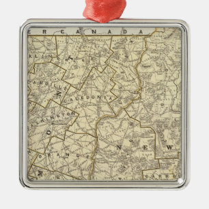 Vermont, New Hampshire Metal Tree Decoration