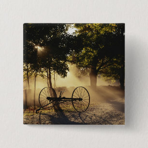 Vermont, Northeast Kingdom, Sunlight falling 15 Cm Square Badge