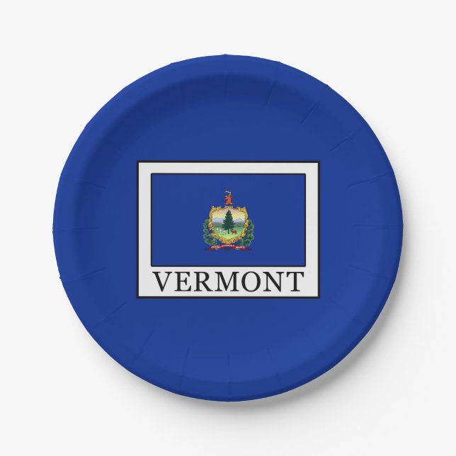 Vermont Paper Plate (Front)