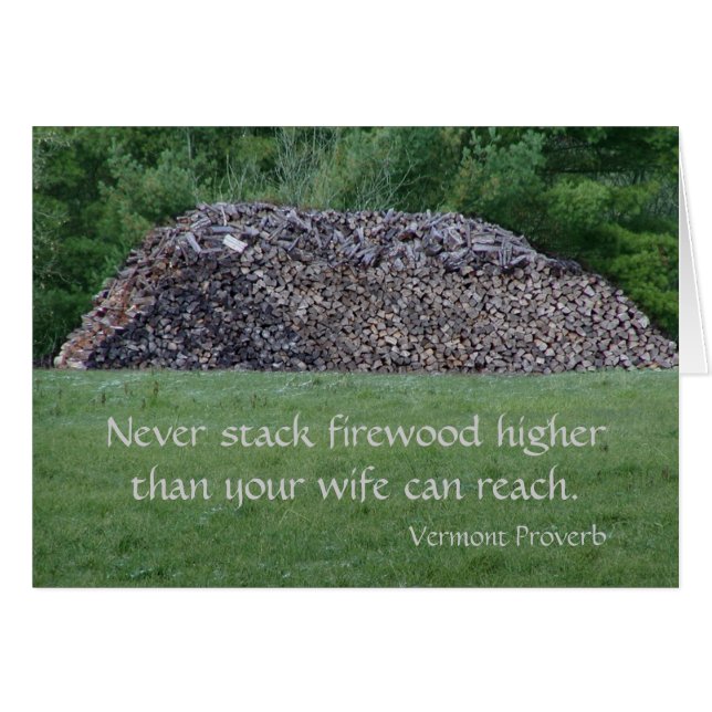 Vermont Proverb (Front Horizontal)