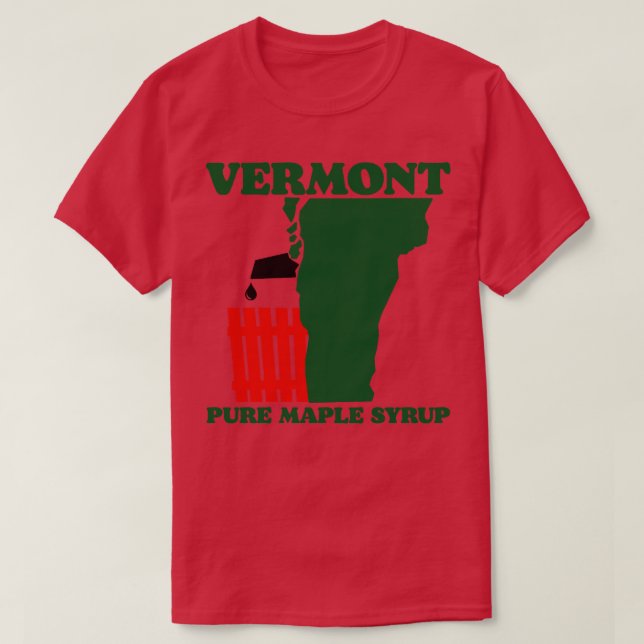 Vermont Pure Maple Syrup T-Shirt (Design Front)