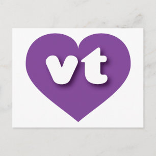 Vermont purple heart - I love vt Postcard