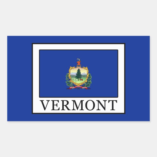 Vermont Rectangular Sticker (Front)