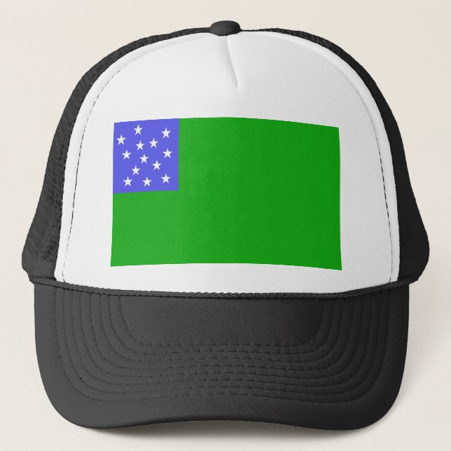 Vermont Republic - Flag of the Green Mountain Boys Trucker Hat (Front)