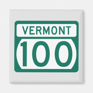 Vermont Route 100 road sign Magnet
