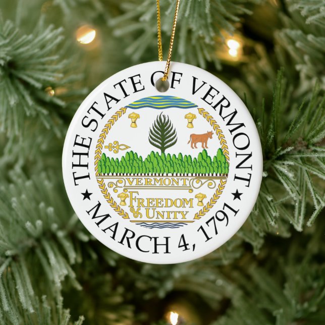 Vermont sign ceramic tree decoration (Tree)