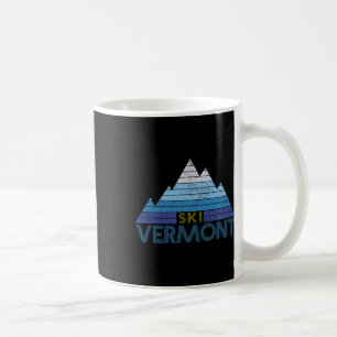 Vermont Ski Souvenir Vintage Mountain Sports Winte Coffee Mug