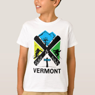 Vermont Ski T Shirt - Skiing And Snowboard Accesso